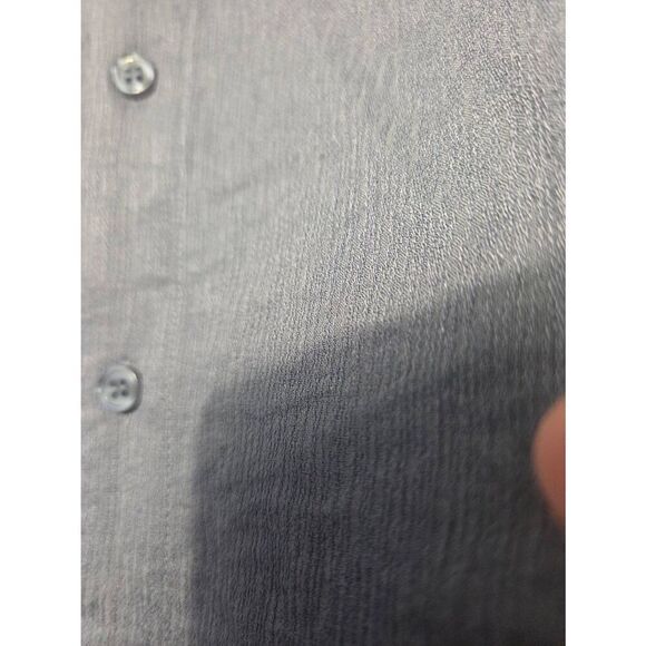 Mauvais Fiorano Relaxed Fit Textured Long Sleeved Shirt in Storm Sz 5XL - Picture 7 of 8